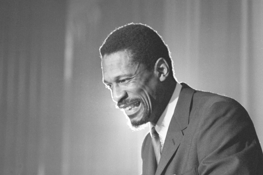 caption: Bill Russell grins at announcement that he had been named coach of the Boston Celtics basketball team, April 18, 1966. The NBA great Bill Russell has died at age 88. His family said on social media that Russell died on Sunday, July 31, 2022. Russell anchored a Boston Celtics dynasty that won 11 titles in 13 years. 