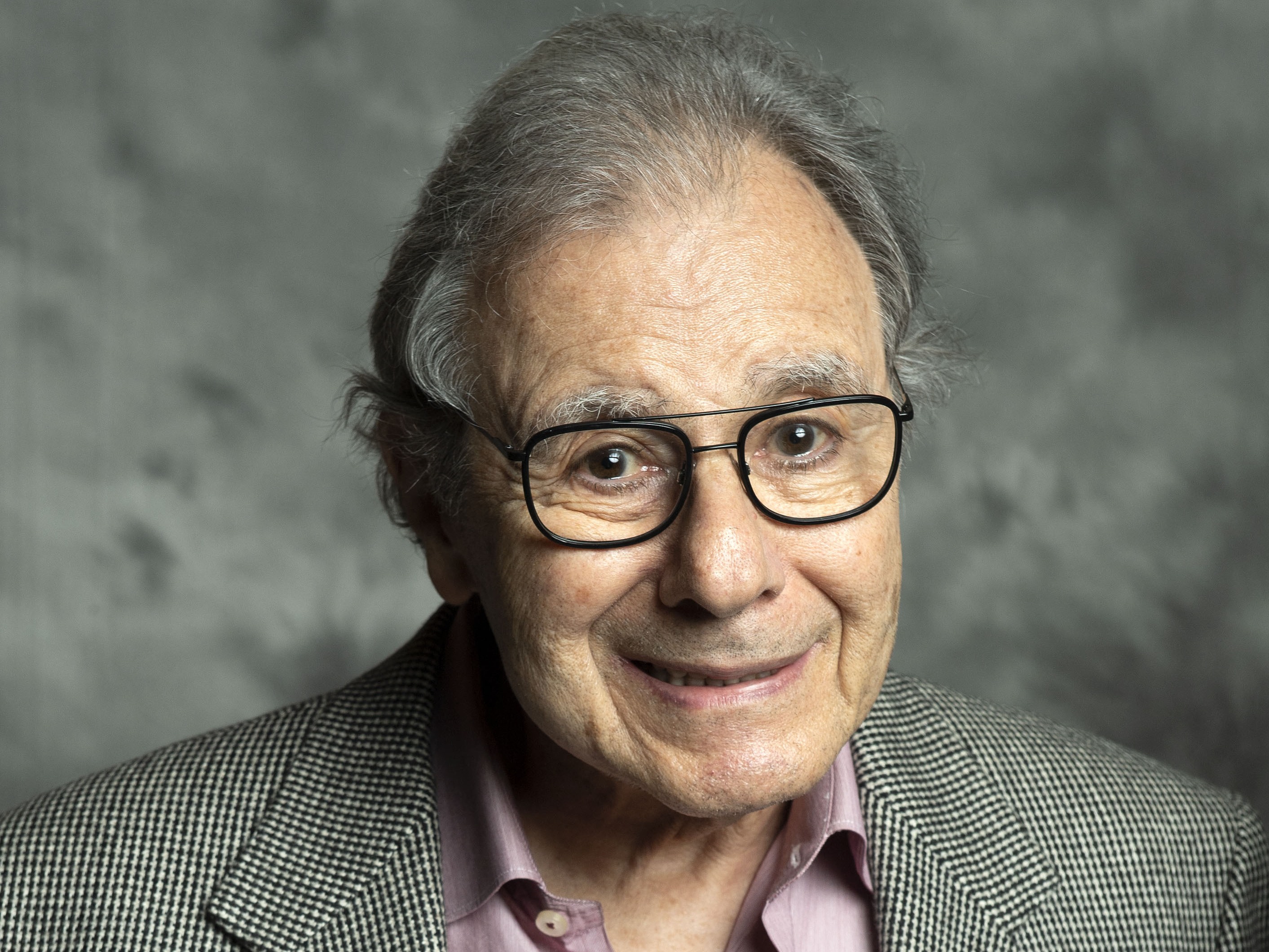 caption: Musician Lalo Schifrin poses during the opening night of the 2018 COLCOA (City of Lights, City of Angels) French Film Festival.<br><br>