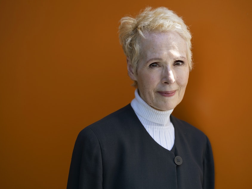 caption: E. Jean Carroll, seen in a portrait taken earlier this year, filed a defamation lawsuit against President Trump on Monday. She says Trump sexually assaulted her in a department store dressing room in the 1990s. In her lawsuit, she alleges the president harmed her reputation and career when he said she was lying.