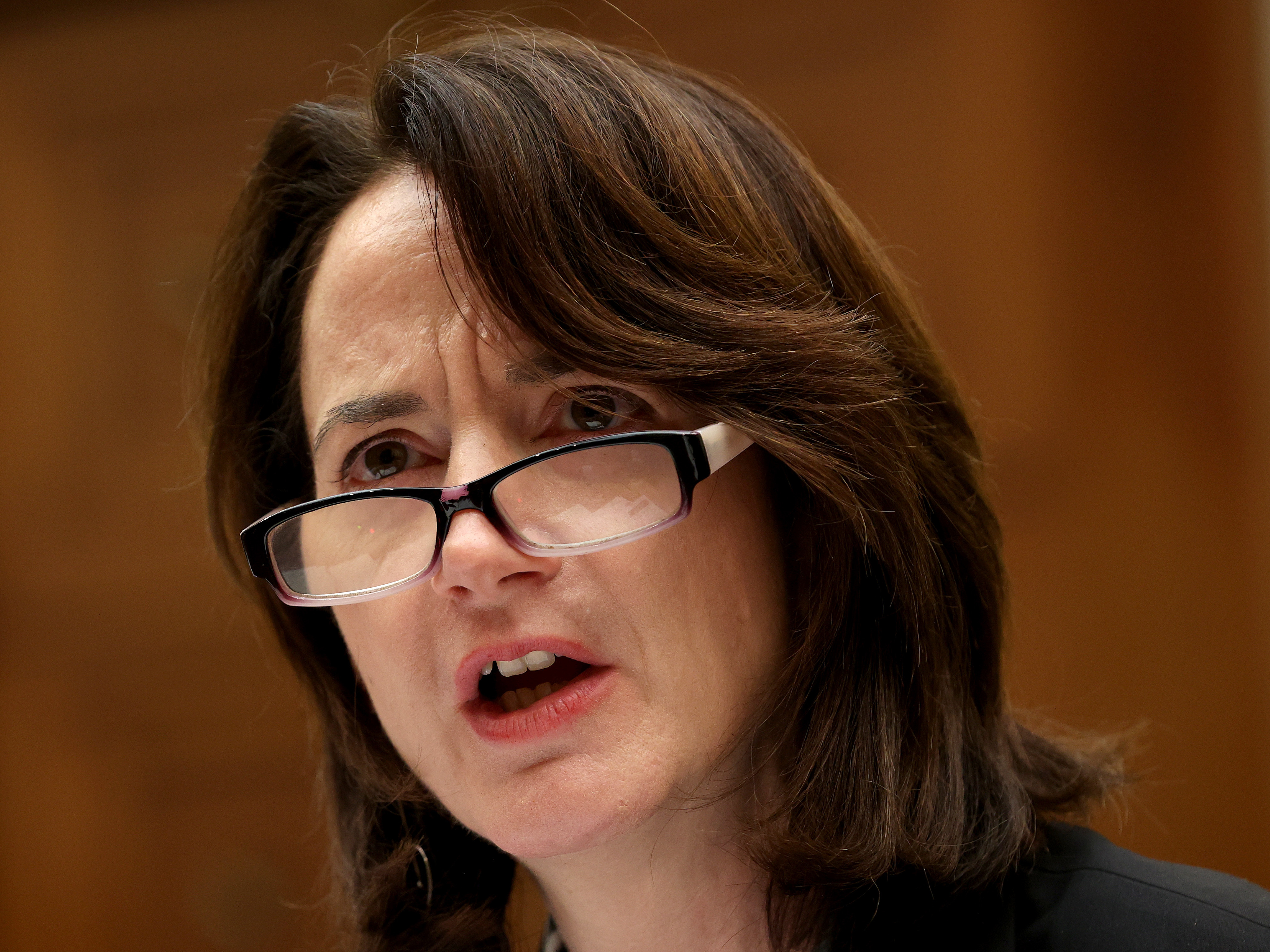 caption: President-elect Joe Biden has tapped Avril Haines, seen here before the House Foreign Affairs Committee in January, as director of national intelligence in his administration. If confirmed, she'd be the first woman in the role.