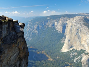 caption: A view from Taft Point Overlook in Yosemite National Park, where a couple fell to their deaths last week.