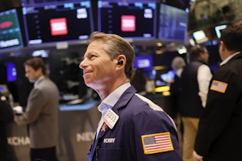 caption: The S&P 500 hit a record high on Friday, boosted by gains in technology share and by rising hopes about the economy.