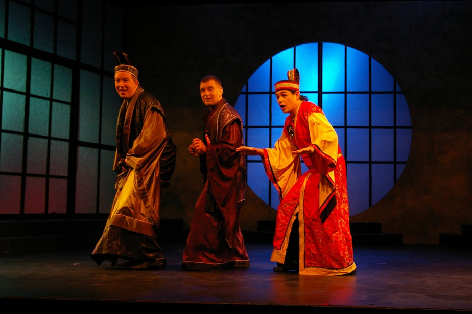 caption: 'The Mikado' presented by Metro Theatre, Vancouver, in 2014.