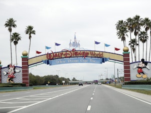 caption: A woman has sued Walt Disney Parks and Resorts for negligence, claiming a ride down a water slide at Florida's Disney World left her severely injured.
