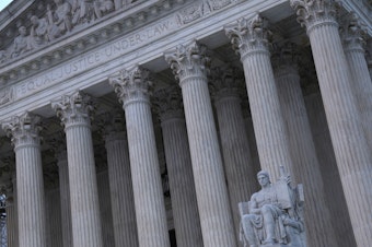 caption: A view of the U.S. Supreme Court in Washington, D.C., on June 5.
