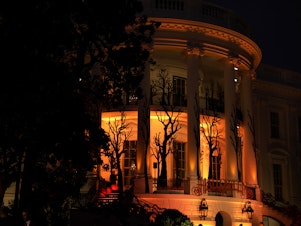 caption: Decorations are seen during a Halloween at the White House event two years ago.