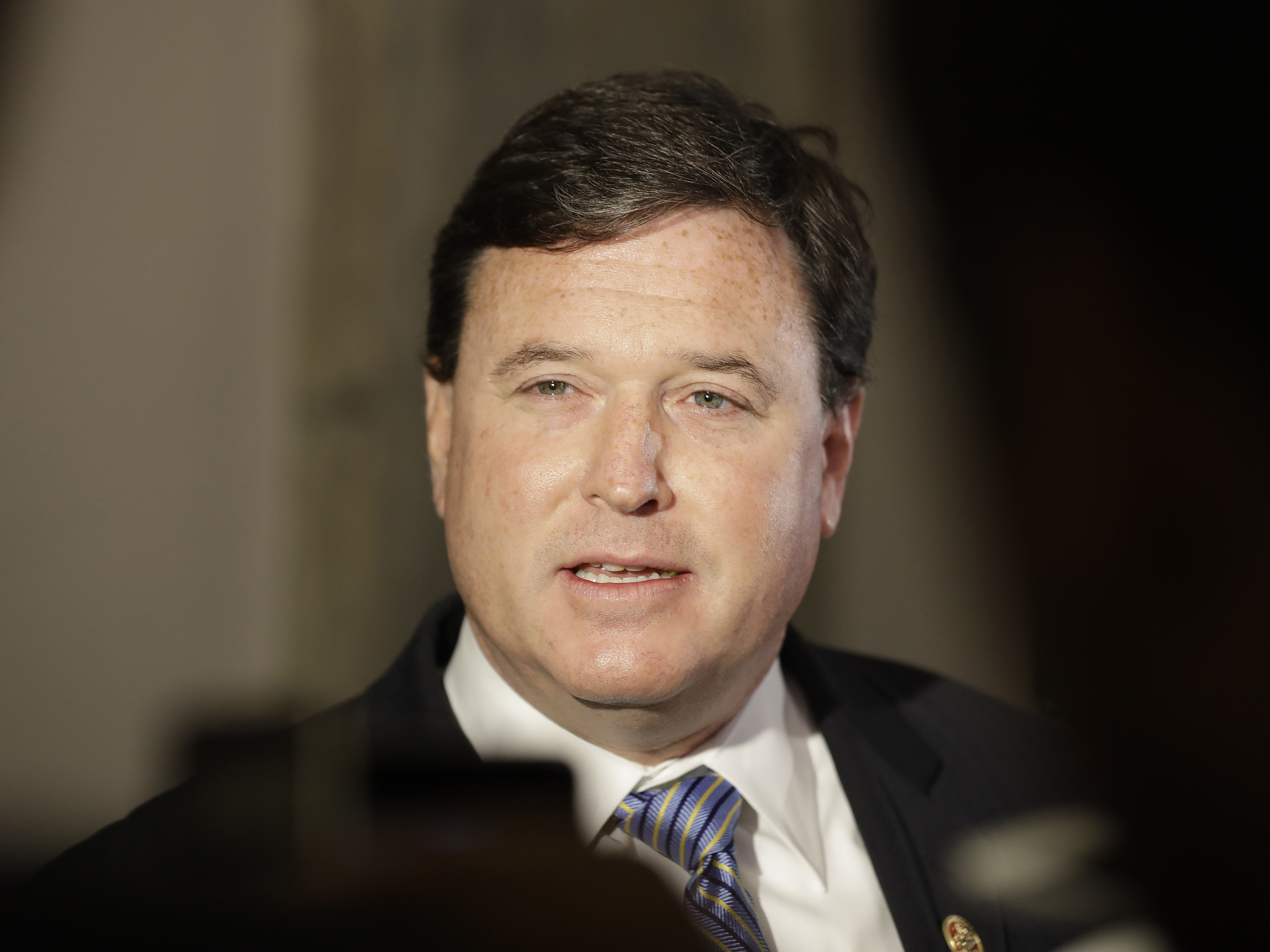 caption: Indiana Attorney General Todd Rokita, pictured here in 2016, is facing a lawsuit from Dr. Caitlin Bernard, an abortion provider seeking to stop him from issuing subpoenas for her patients' records.
