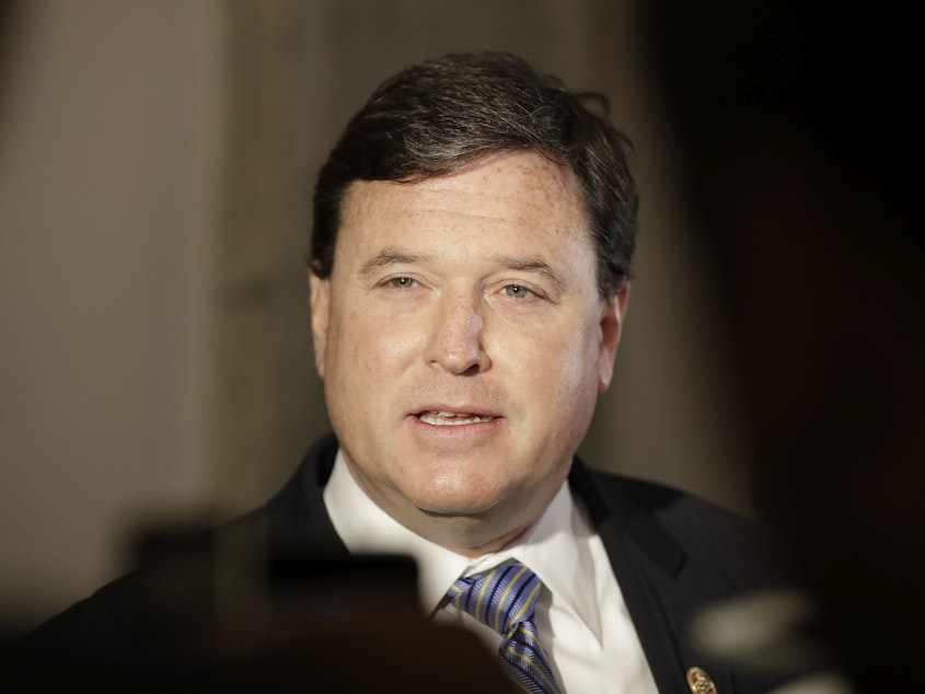 caption: Indiana Attorney General Todd Rokita, pictured here in 2016, is facing a lawsuit from Dr. Caitlin Bernard, an abortion provider seeking to stop him from issuing subpoenas for her patients' records.