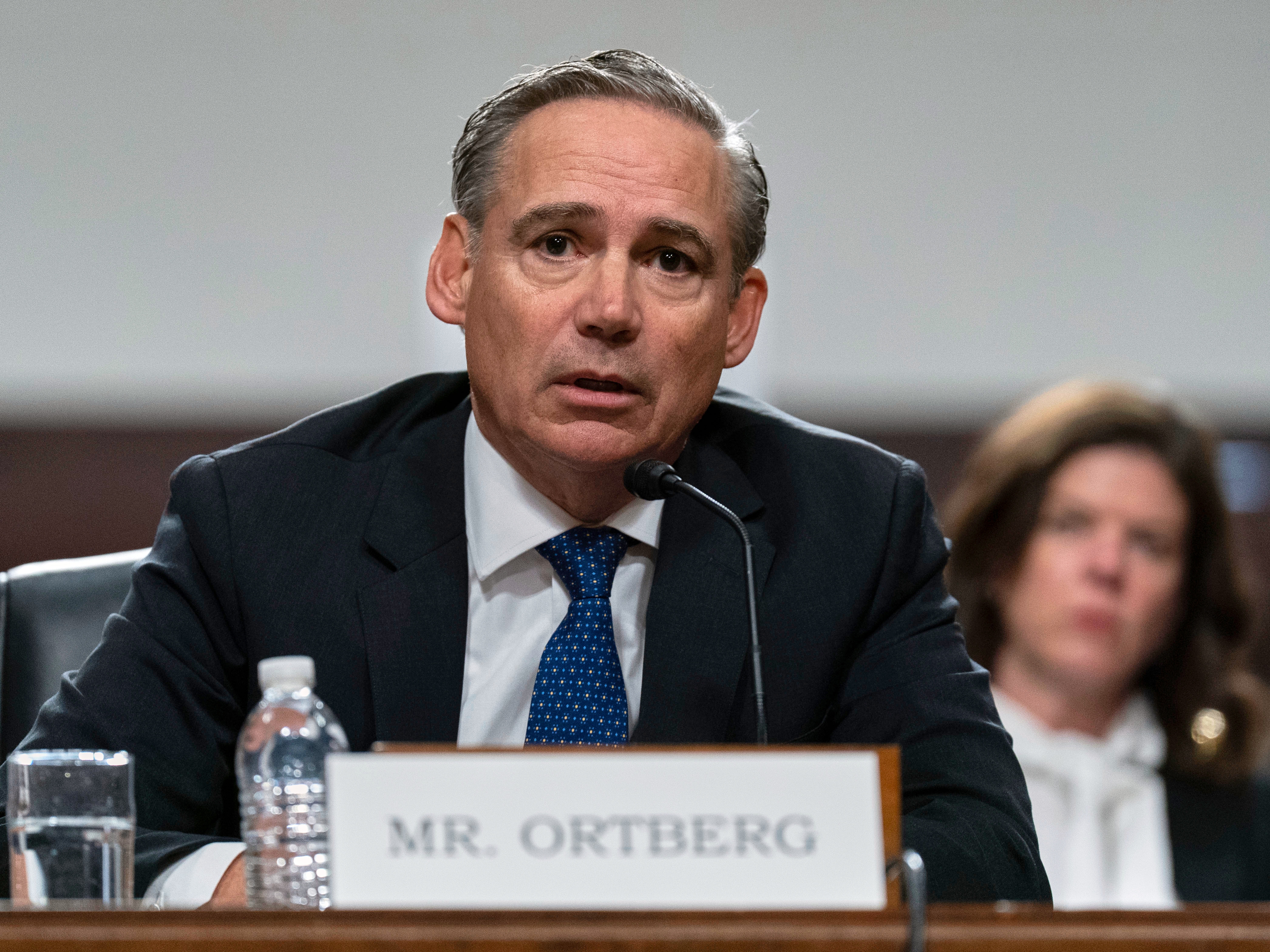 caption: Boeing CEO Kelly Ortberg testifies before the U.S. Senate Committee on Commerce, Science, and Transportation Wednesday about current and planned changes the company is making, including safety.