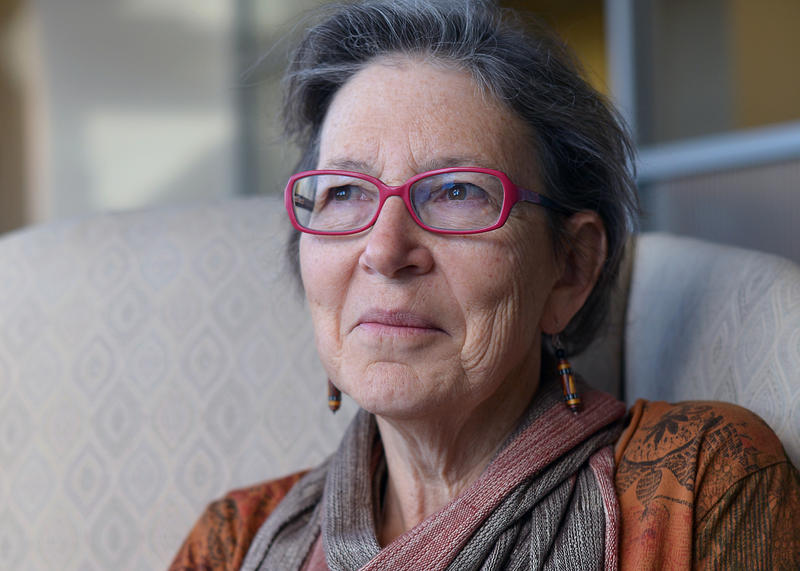 caption: Marny Lombard has this advice on preventing suicide: "Reach out. Connect. Encourage your children to connect. That is how we thrive. If you see loneliness, reach out to it. Wrap your arms around the lonely. Maybe figuratively, maybe actually.”
