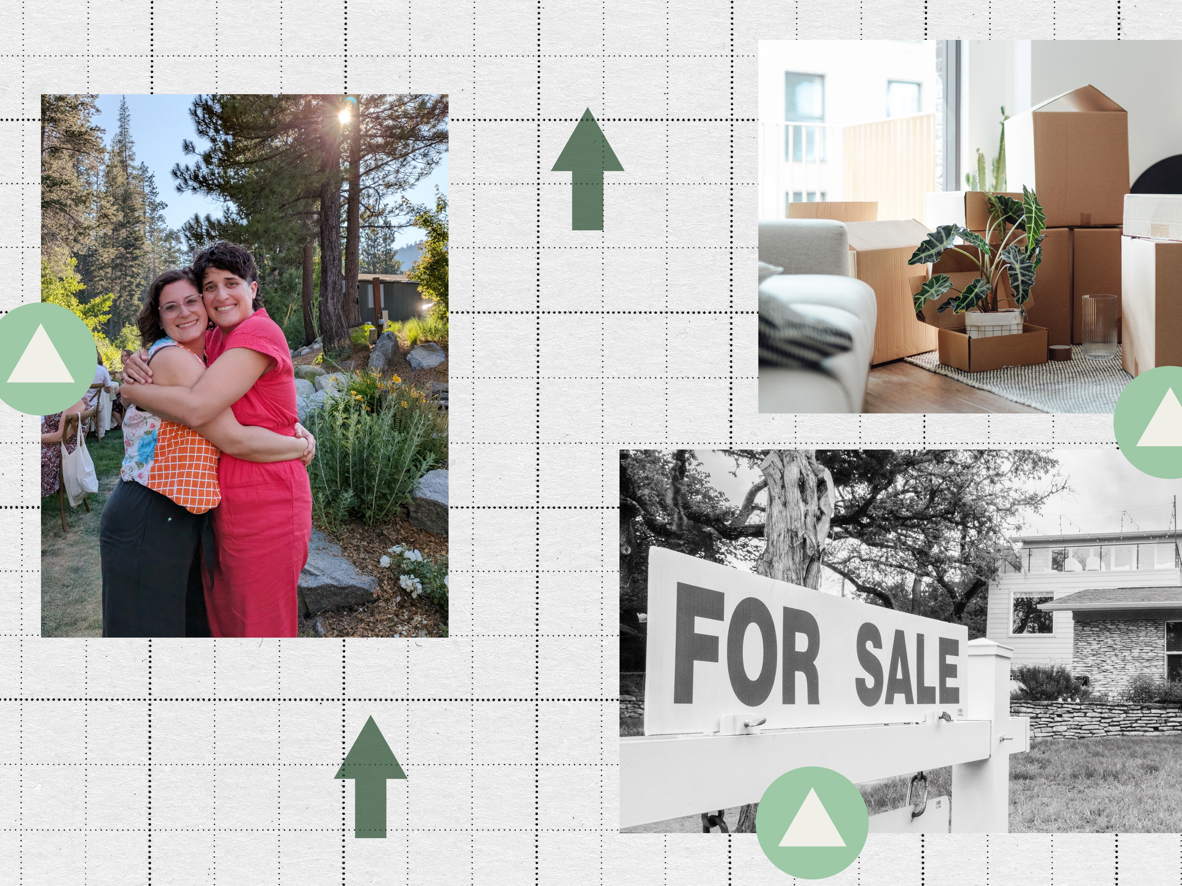 caption: Tammy Kremer (left) and Hayley Currier are friends who bought a home together. With housing prices on the rise, some people are purchasing homes with people other than romantic partners.