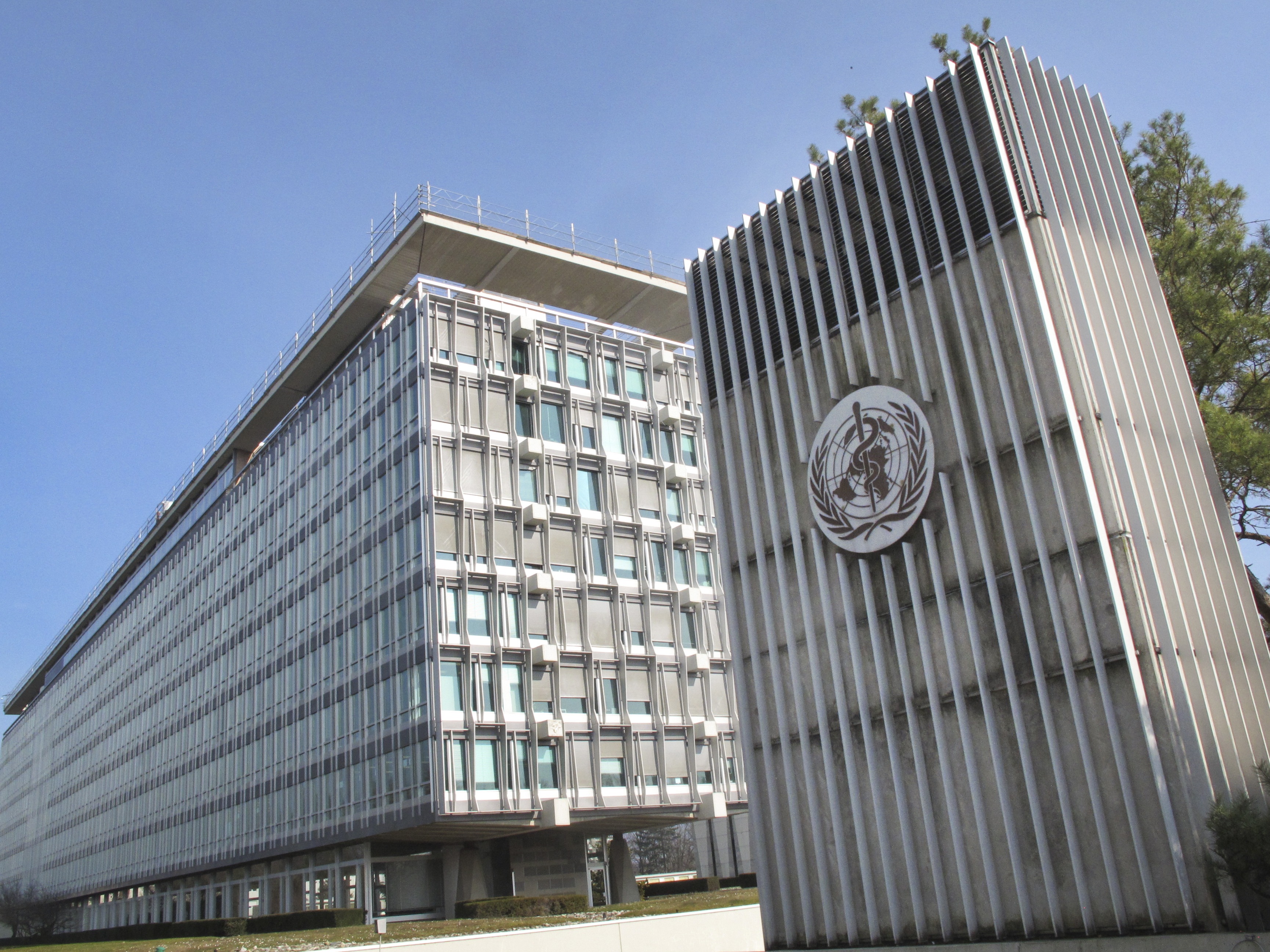 caption: This March 11, 2015, photo shows the World Health Organization (WHO) headquarters building in Geneva, Switzerland. A new study says Nearly 60% of food products made for toddlers and babies did not meet nutrition standards set by the WHO.