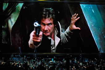 caption: Decades after its release, <em>Return of the Jedi</em> still draws a crowd.