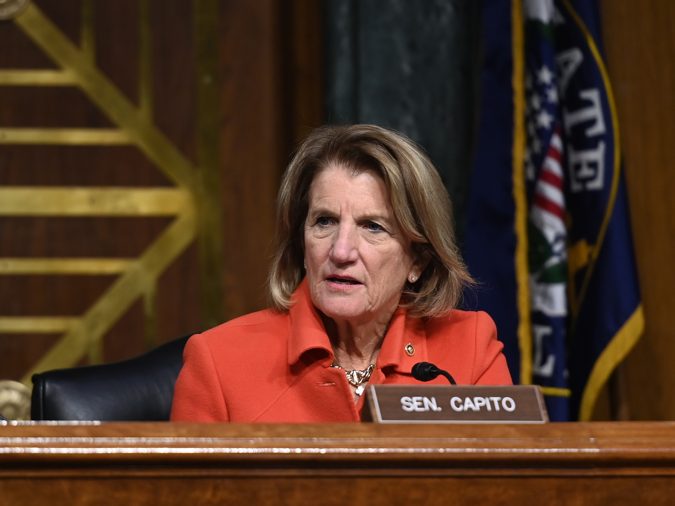 caption: Republicans, led by Sen. Shelley Moore Capito, R-W.Va., unveiled a $568 billion infrastructure proposal meant to serve as a starting point for bipartisan negotiations.