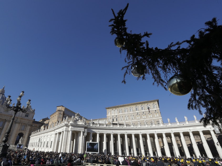 caption: Pope Francis, shown here delivering a blessing earlier this month at St. Peter's Square, has appointed a woman to a senior diplomatic position.