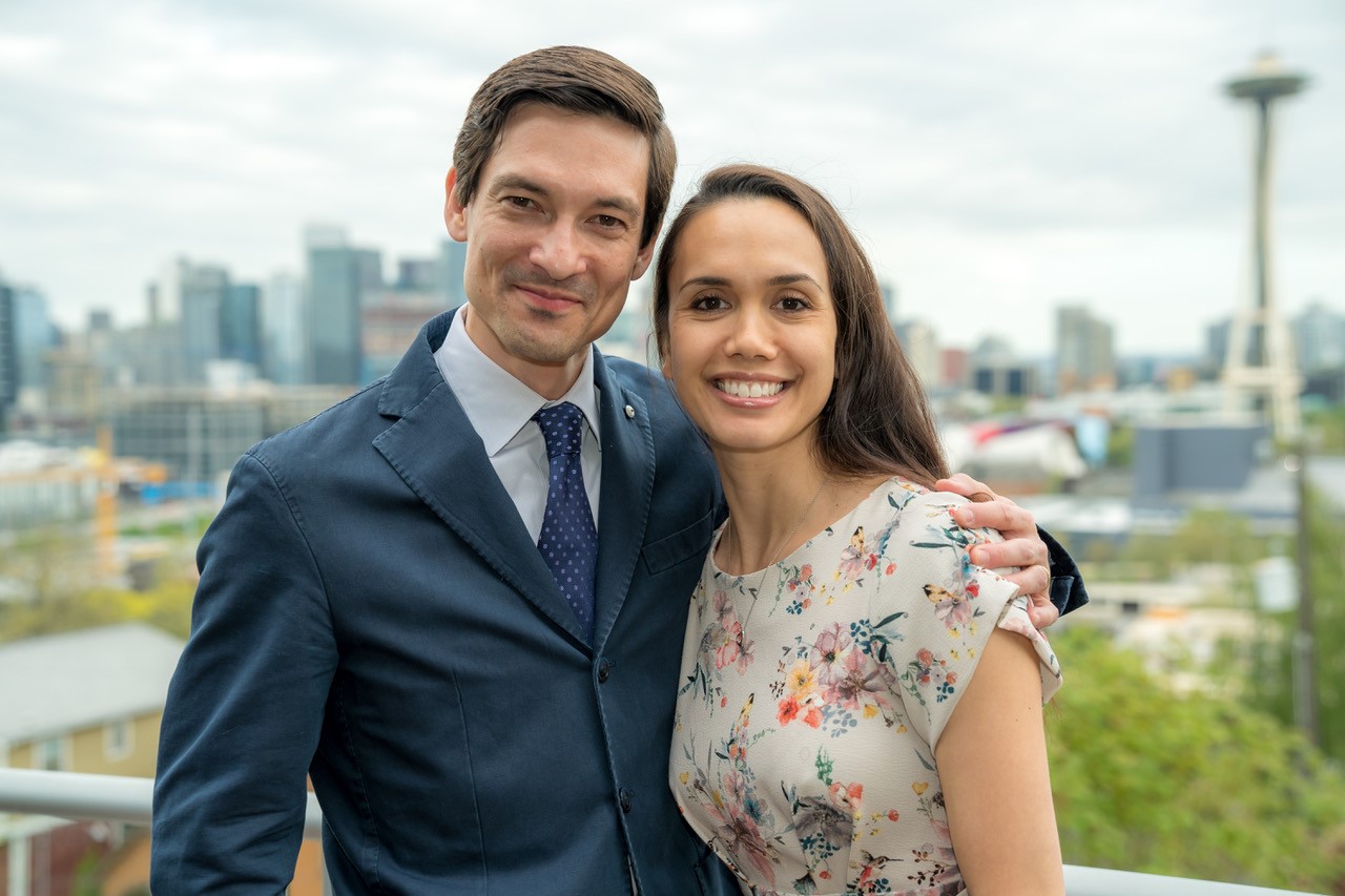 caption: Seattle Dance Collective founders and co-artistic directors James Yoichi Moore and Noelani Pantastico.