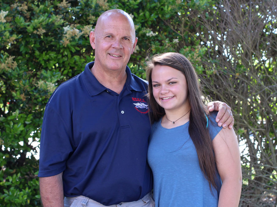 caption: Greg Force and Abby Force at StoryCorps in Greenville, South Carolina.