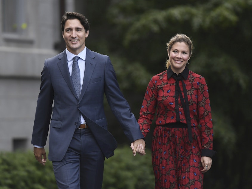 caption: Canada's Prime Minister Justin Trudeau and his wife, Sophie Gregoire Trudeau, arrive at Rideau Hall in Ottawa, Ontario, Sept. 11, 2019. The Canadian prime minister and his wife announced Wednesday, Aug. 2, 2023, that they are separating after 18 years of marriage.