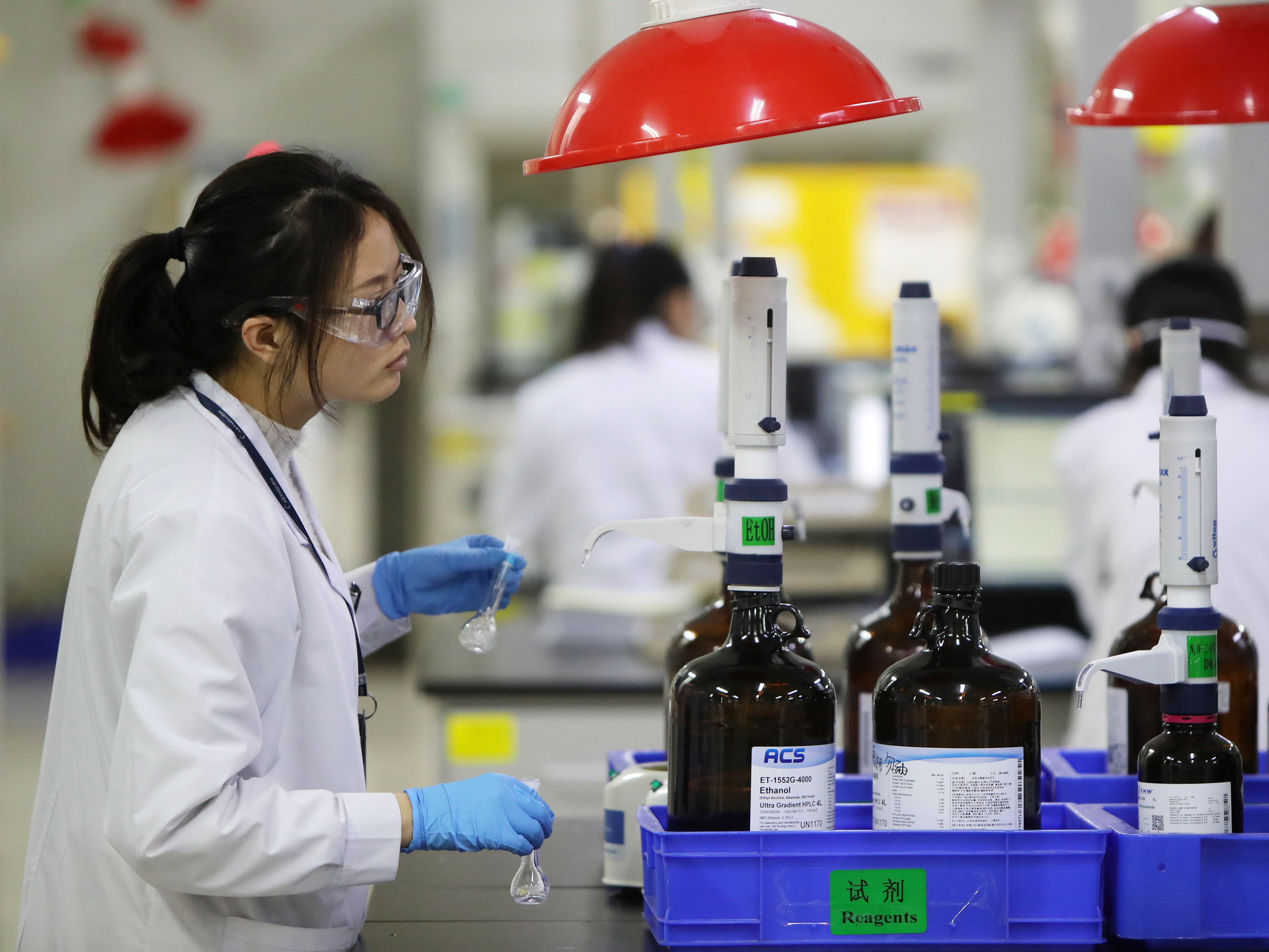 caption: Asymchem Laboratories Inc., of Tianjin, China, makes drugs and ingredients that are sold by other drug companies in the U.S.