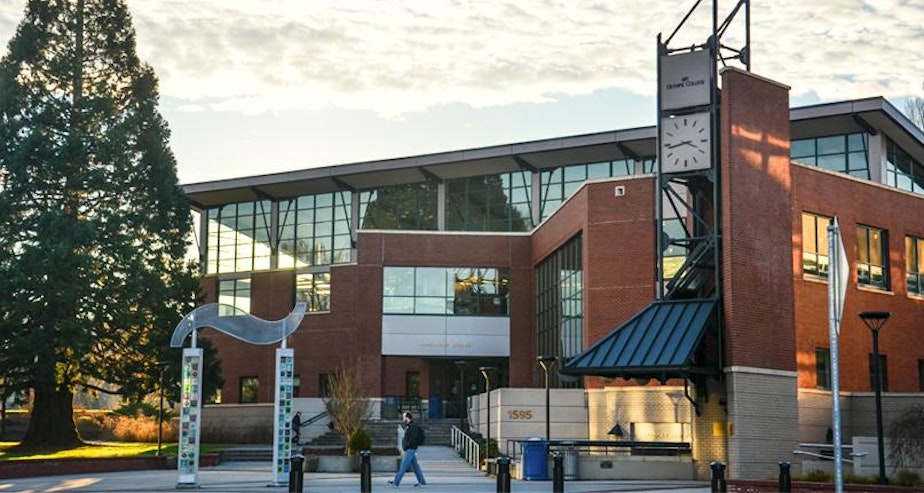 caption: Olympic College in Bremerton will receive money that will help to pay for a veteran center for students.