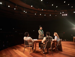 caption: Dallas Theater Center on Oct. 4, 2022. The play "Trouble in Mind" is about racism in a white theater company in the 1950s.