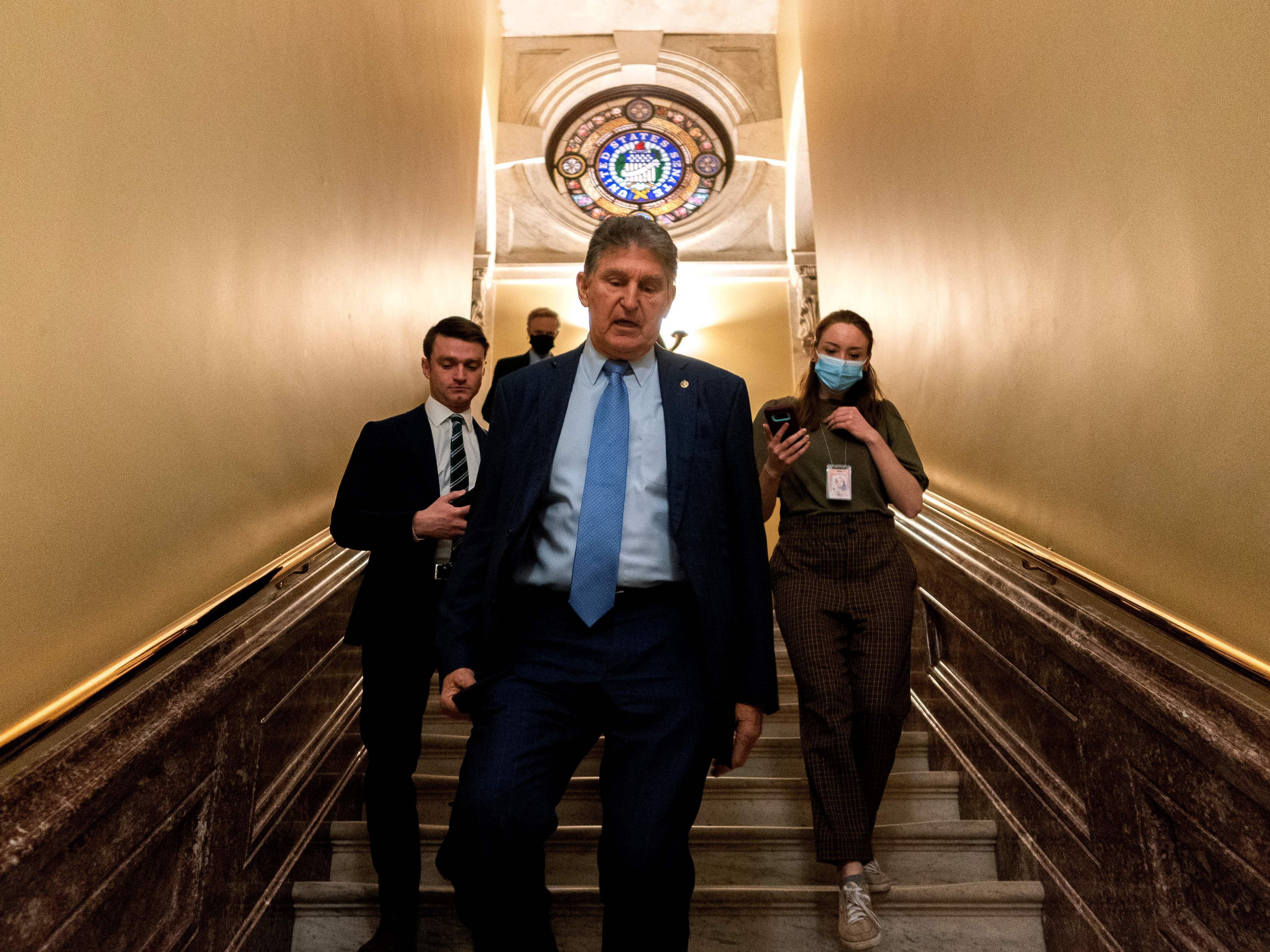 caption: Sen. Joe Manchin said Friday that he intends to vote for Ketanji Brown Jackson, likely securing her spot on the Supreme Court.