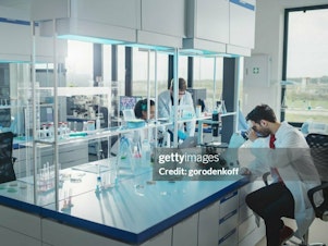 caption: DO NOT USE - PLACEHOLDER ONLYModern Medicine Laboratory: Diverse Team of Multi-Ethnic Young Scientists Analysing Test Samples. Advanced Lab with High-Tech Equipment, Microbiology Researchers Design, Develop Drugs, Doing Research