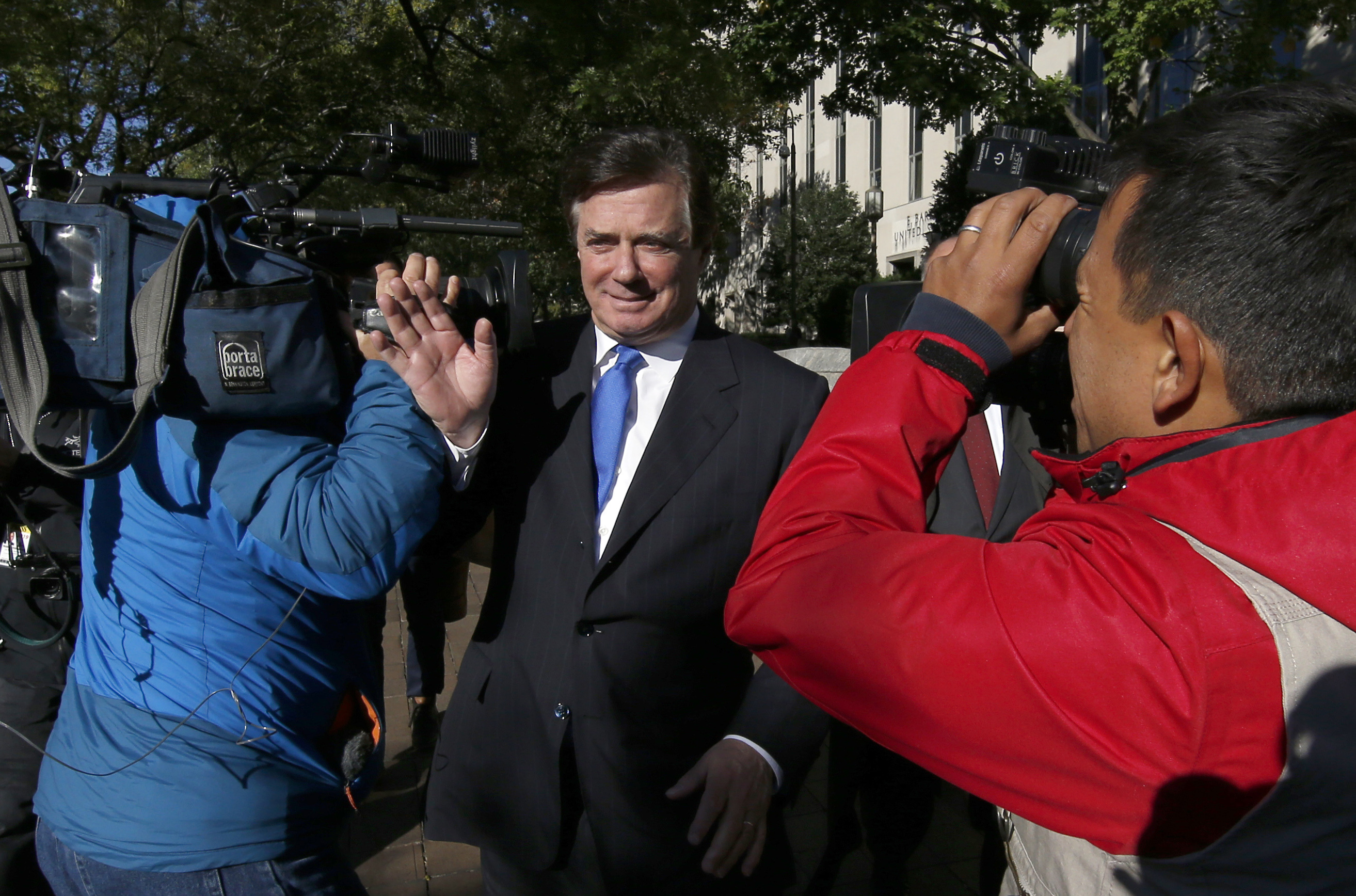 caption: Paul Manafort, President Donald Trump's former campaign chairman, and Manafort's business associate Rick Gates have pleaded not guilty to felony charges of conspiracy against the U.S. and other counts. 