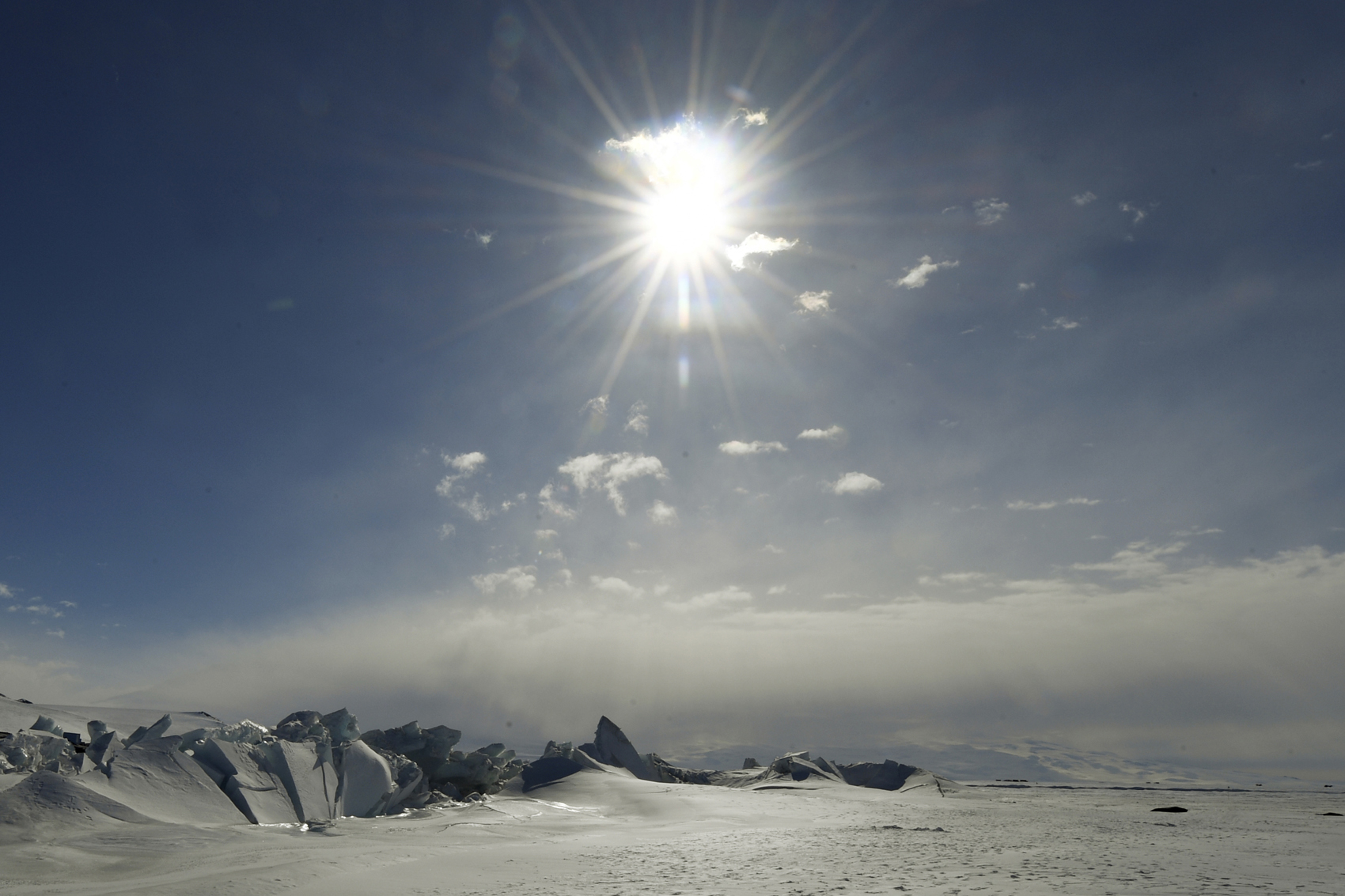 caption: This Saturday, Nov. 12, 2016, file photo shows a frozen section of the Ross Sea at the Scott Base in Antarctica. (Mark Ralston/Pool Photo via AP, File)