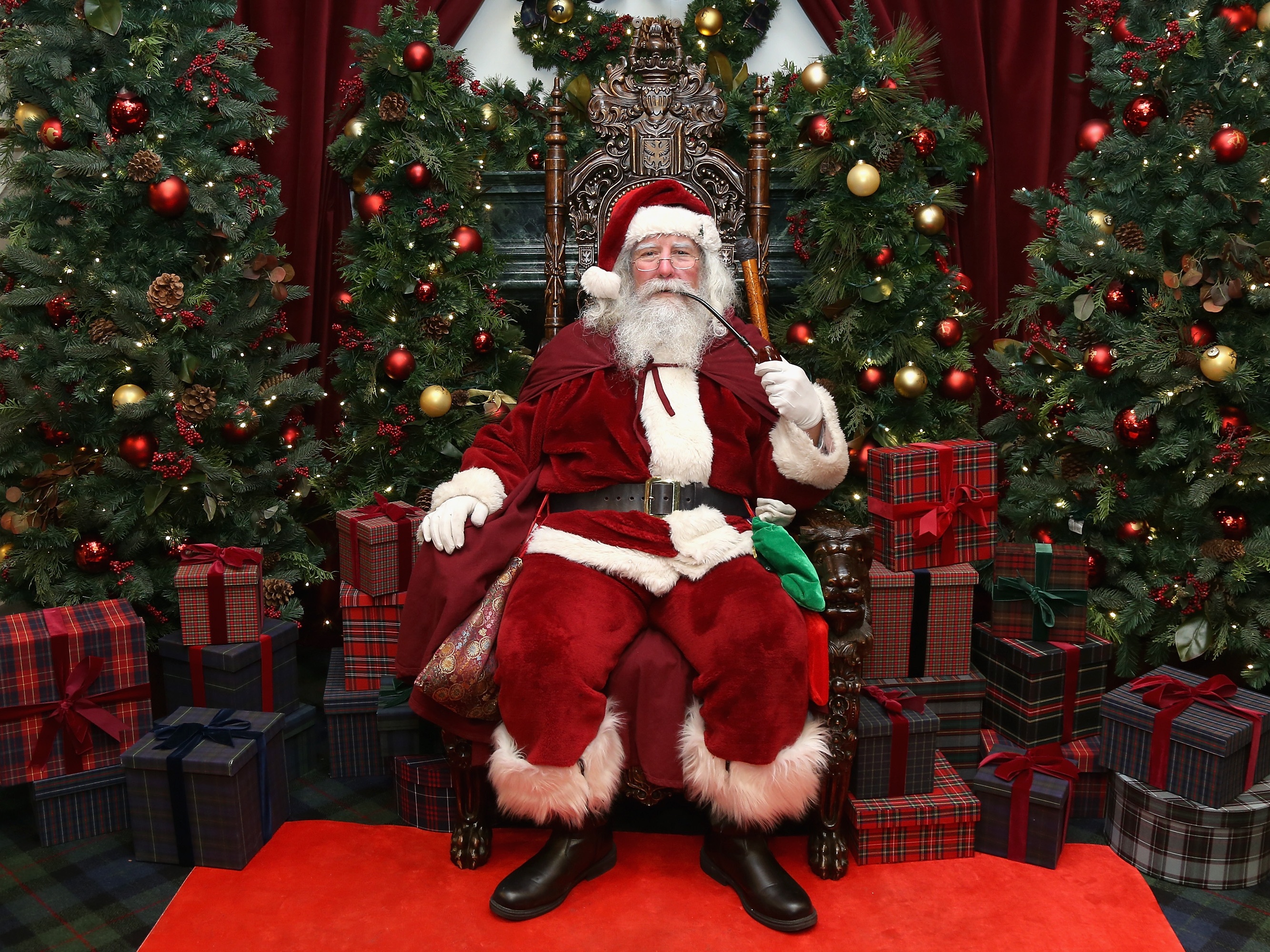 caption: A professional Santa