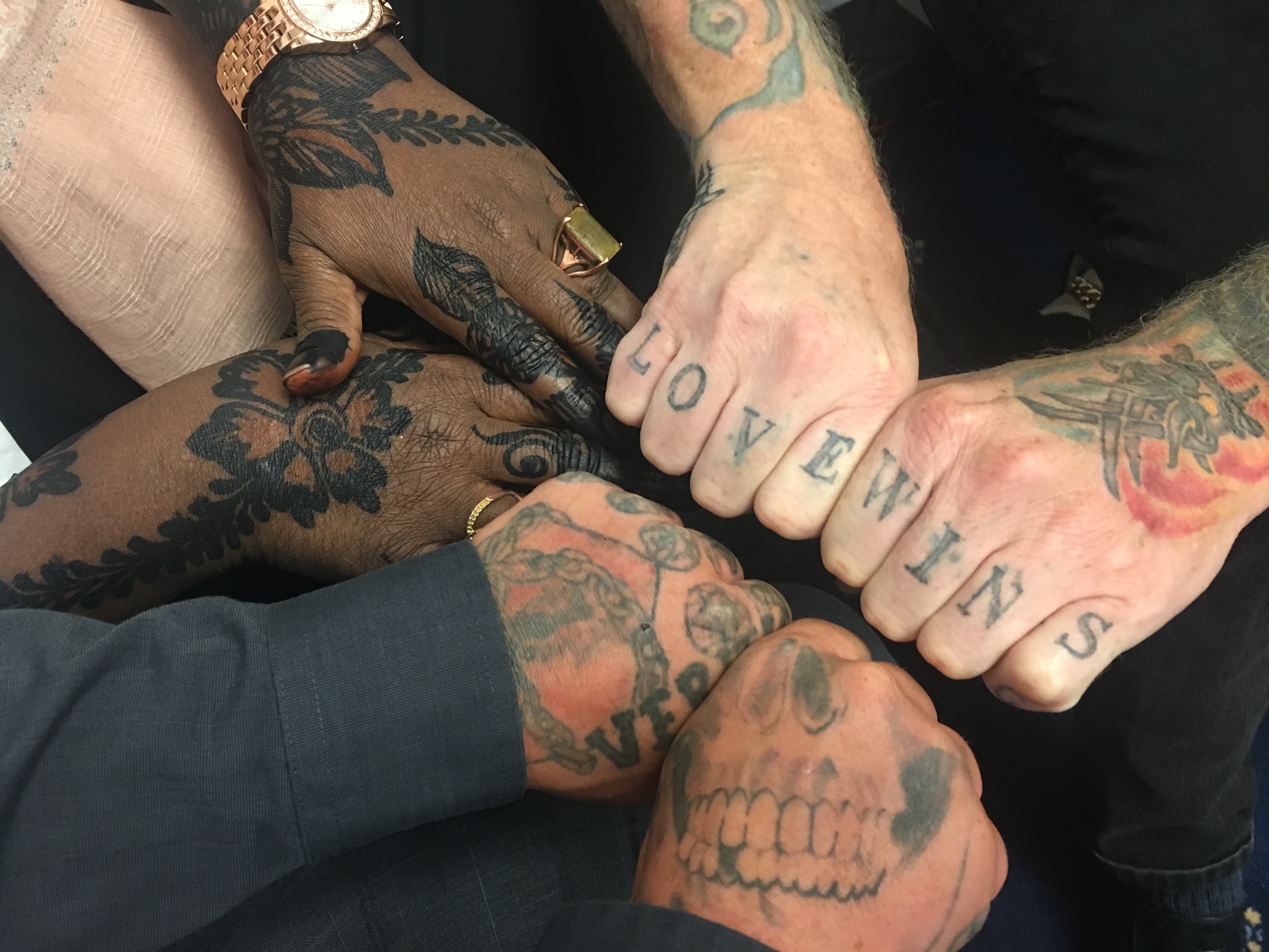 caption: Members of Parents For Peace gathered in Washington recently for its annual summit. The group is made up of former extremists and their families.