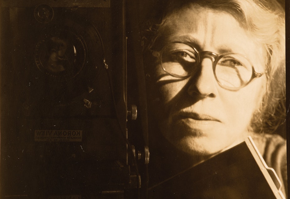 caption: Photographer Imogen Cunningham