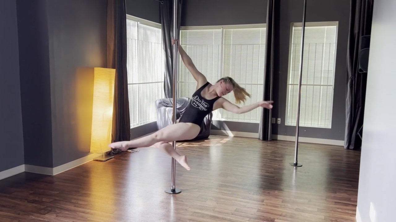 10 Easy Pole Dance Moves (FOR ABSOLUTE BEGINNERS) - YouTube
