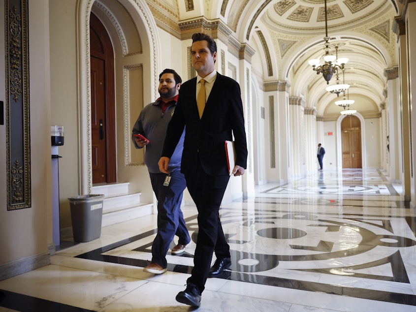 caption: Rep. Matt Gaetz, R-Fla., has begun the process to remove Kevin McCarthy as speaker of the House.