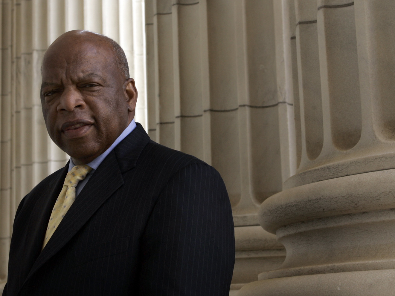 caption: Rep, John Lewis, who spoke at the 1963 March on Washington, said it was moral obligation to stand up for his beliefs.