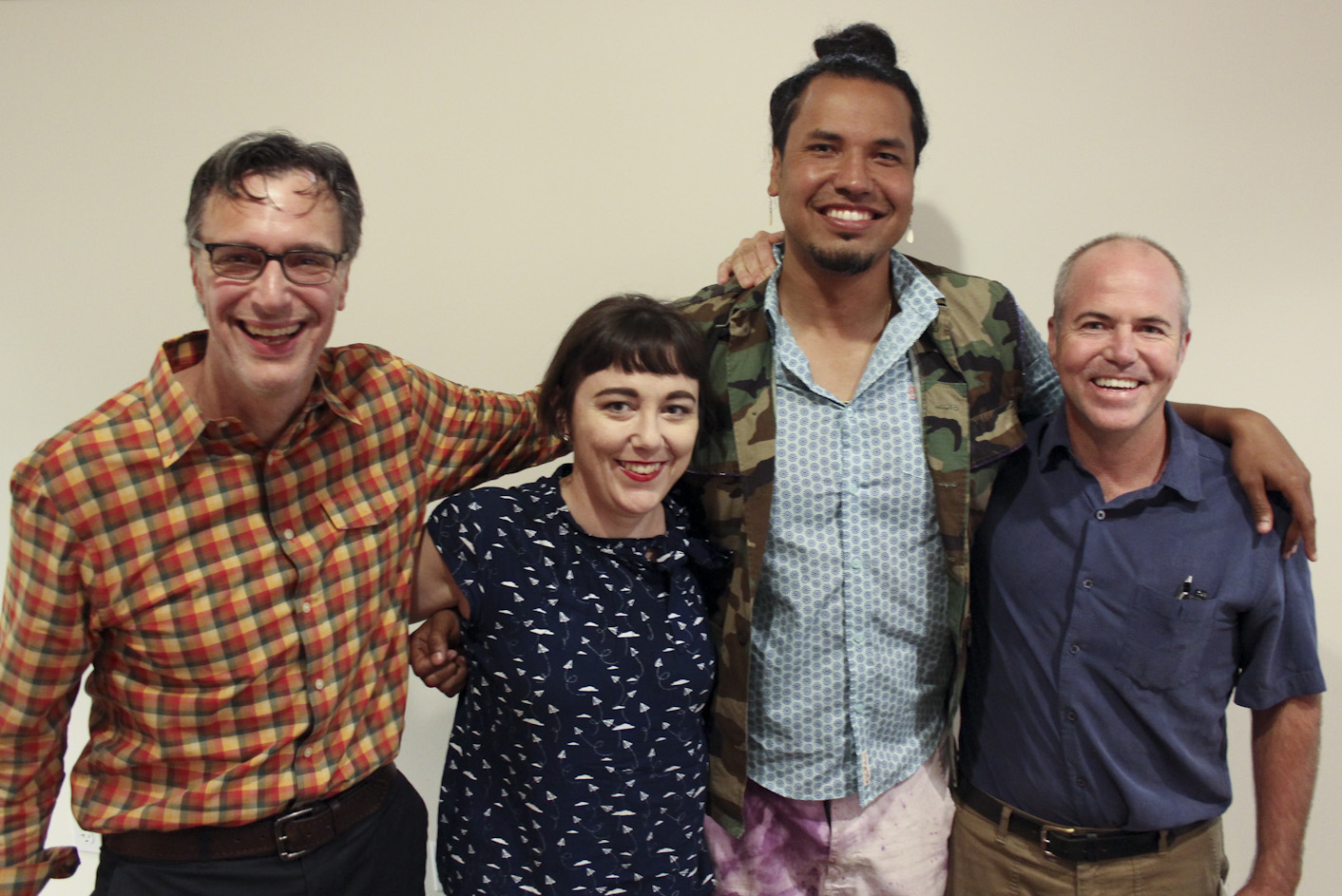 caption: Today's panel featured host Bill Radke, Erica C. Barnett, Gyasi Ross and Bill Finkbeiner
