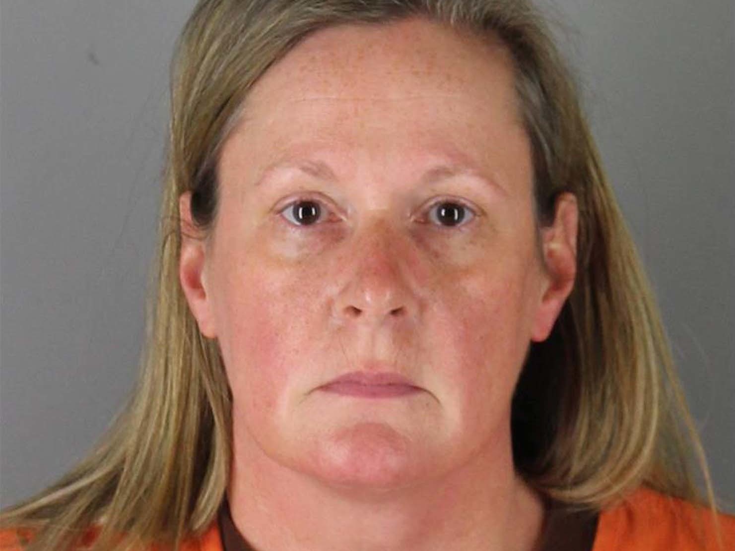 caption: Kim Potter, the 49-year-old former police officer accused of manslaughter in the death of 20-year-old Daunte Wright.