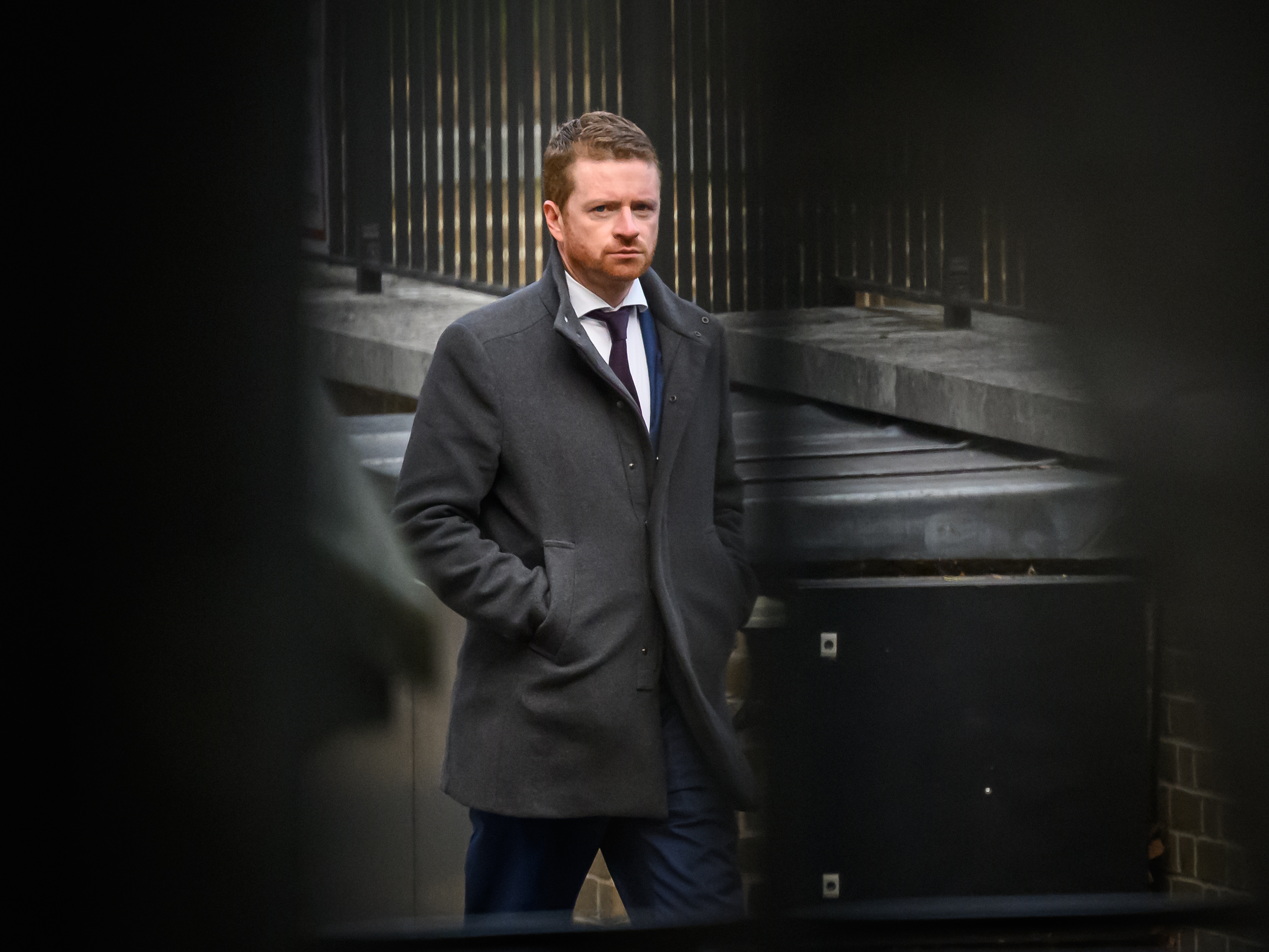 caption: Downing Street Chief of Staff Morgan McSweeney arrives into Downing Street on October 06, 2025 in London, England.