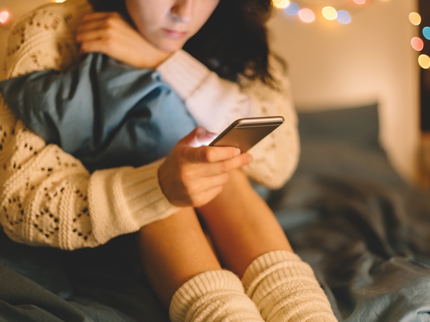caption: There's growing evidence that social media use can contribute to mental health issues among teens. A new health advisory suggests ways to protect them.