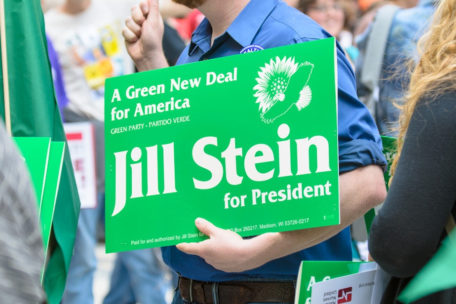caption: Jill Stein is running for president as the Green Party candidate.