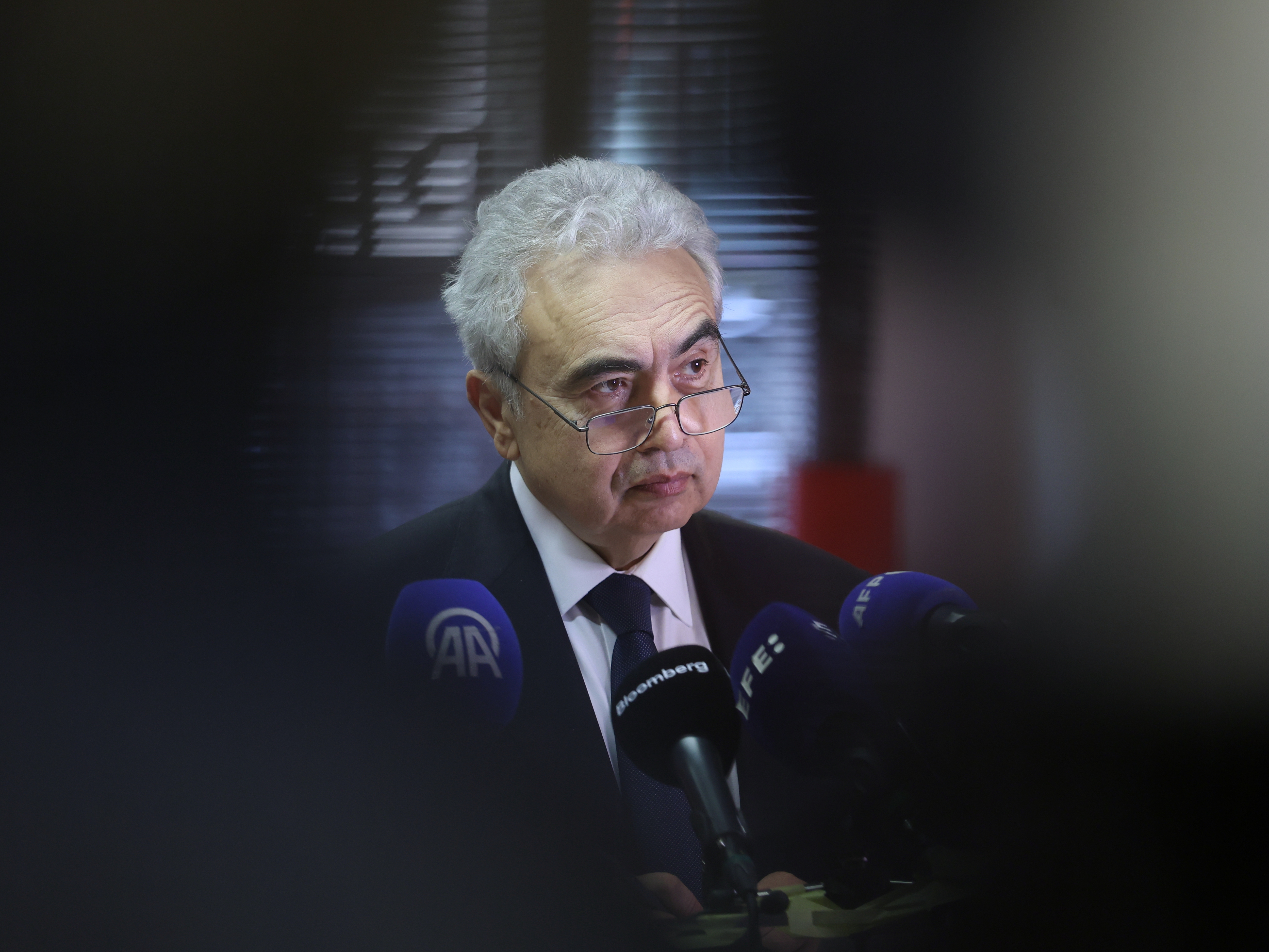 caption: International Energy Agency Executive Director Fatih Birol speaks during a media conference regarding recent developments in global energy markets in Brussels, Friday, March 6, 2026.