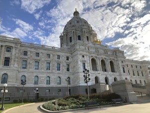 caption: The Minnesota State Capitol is seen in this 2022 file photo. Legislation sent to the governor would immediately restore voting access to thousands in the state.