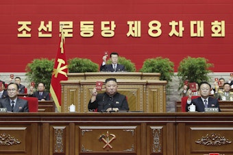 caption: In this photo provided by the North Korean government, North Korean leader Kim Jong Un attends a ruling party congress in Pyongyang on Jan. 12, 2021. North Korean hackers have stolen an estimated 1.5 trillion won ($1.2 billion) in cryptocurrency and other virtual assets in the past five years, South Korea's spy agency said Thursday.