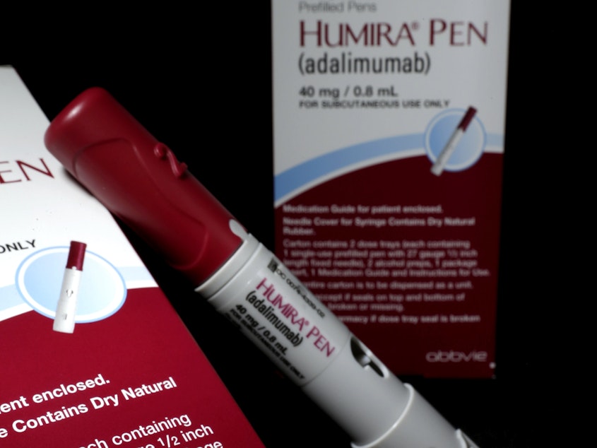 caption: AbbVie's Humira was the world's best-selling drug for many years. Now it faces competition for copycats that cost a fraction of its price.