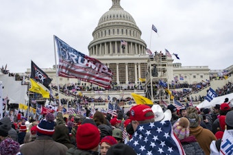 caption: Insurrections loyal to President Donald Trump at the U.S. Capitol in Washington, D.C., on Jan. 6, 2021.