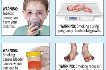 caption: The U.S. Food and Drug Administration plans to require tobacco companies to include 13 health warnings on cigarette packaging and advertisements.