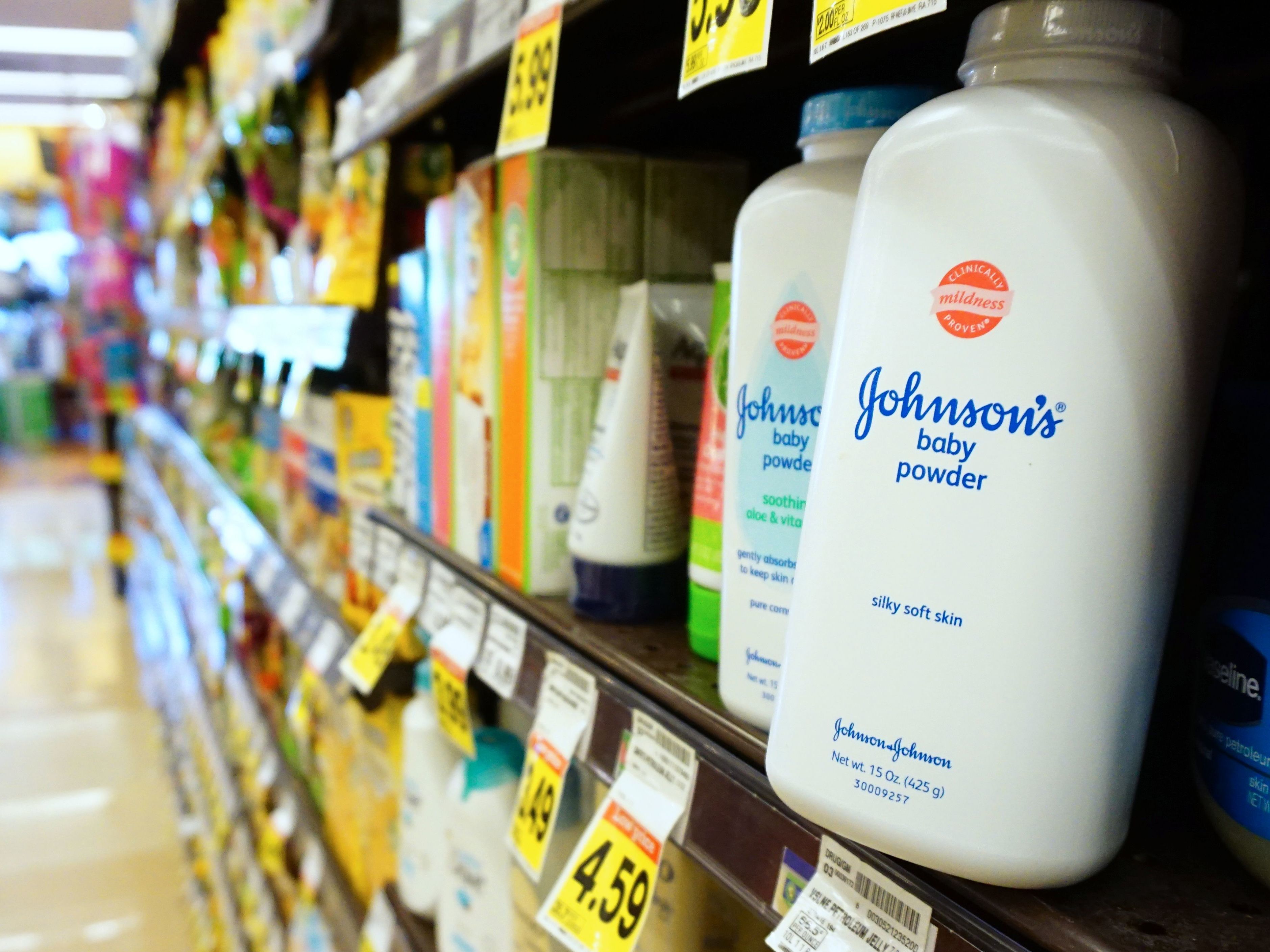 caption: Johnson & Johnson is facing tens of thousands of lawsuits over claims that its talcum-based products caused users to develop cancer. The company says its powder products are safe.