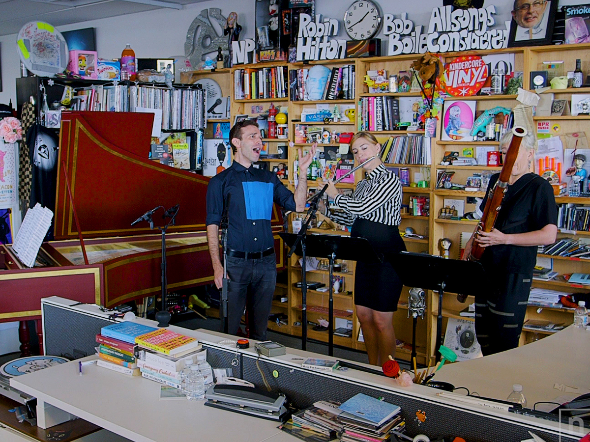 caption: "I found that I feel more empowered and stronger singing with this strange voice that I have," Anthony Roth Costanzo says.