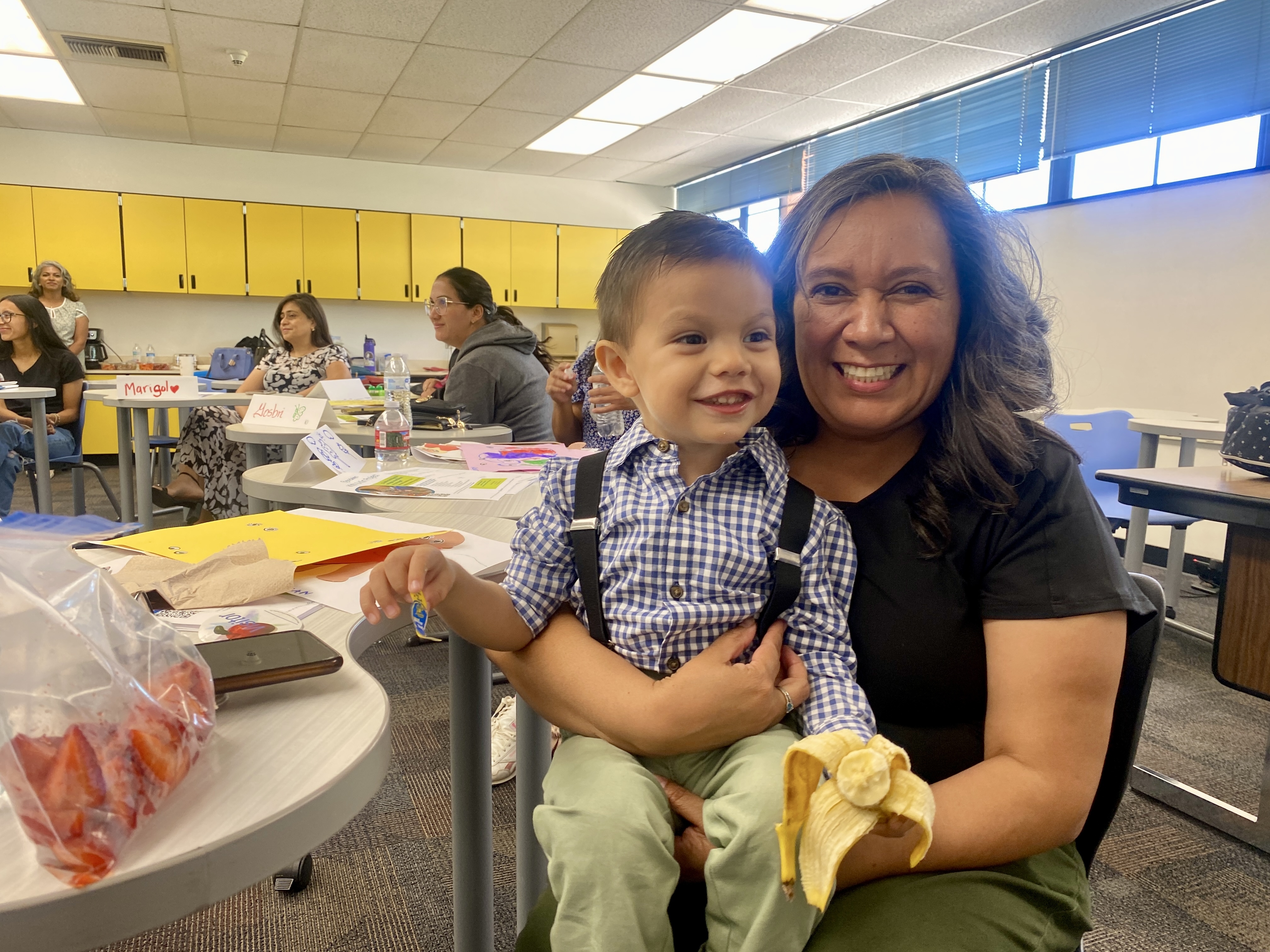 caption: Elvia Elena Nunez and her grandson Esteban spent several months this spring in the Kith and Kin program.