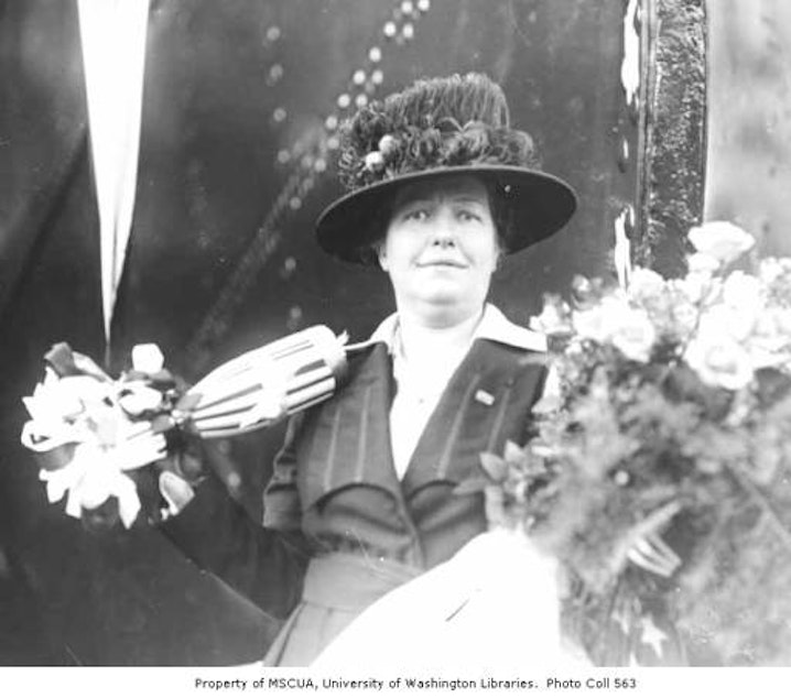 caption: Bertha K. Landes served as mayor of Seattle from 1926 to 1928. She was Seattle's first and only female mayor -- also Seattle's first female police chief, according to journalist Emmett Watson.